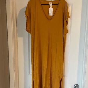 Long T-Shirt Dress with Slits